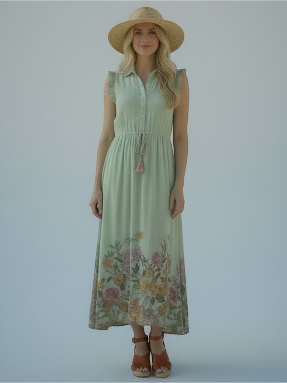 NWT TAJ By Sabrina Crippa Maxi Dress Size S - Picture 5 of 12